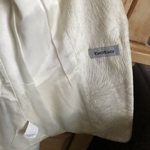 Bebe Beige Cream Jacket Blazer Sz 8